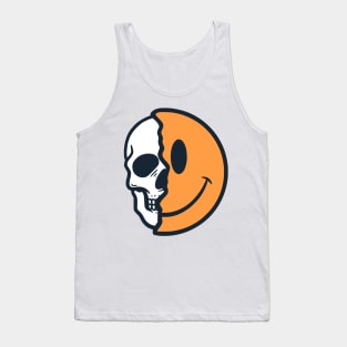 Skull and Smile emoticon Tank Top